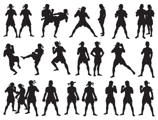 MUAY THAI SILHOUETTE