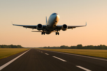 Fototapeta premium plane is taking off