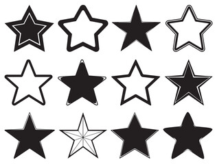 STAR SHAPES SILHOUETTE