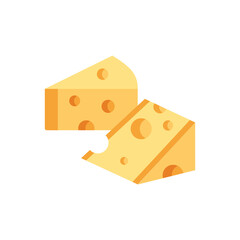 Cheese With white background. Isolated, concept. Stock Illustration
