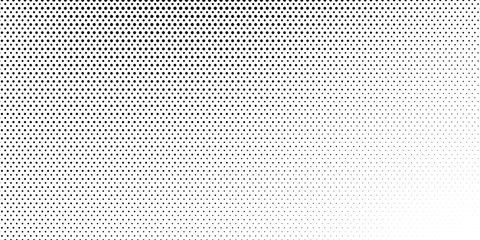 Halftone dots pattern background. Monochrome dot textures. Abstract black and white dots. Line dots. Simple vintage and retro illustration design.