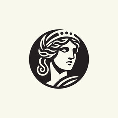 Roman lady logo