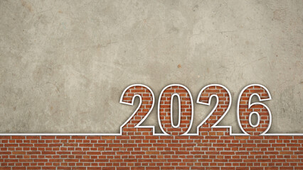 New Year 2026 Creative Design Concept - 3D Rendered Image