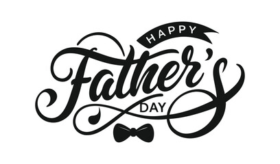 Elegant happy father s day calligraphy design