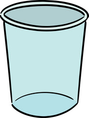 Illustration of plastic cup
