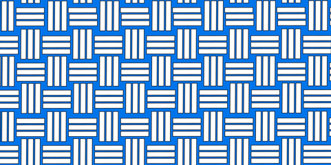 Weave Pattern Showing Repetition Useful as Background. Minimal line Seamless geometric pattern with shapes. Decoration and maze ornament square wall tile. colorful rattan weave texture background.