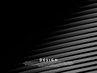 Black background vector luxury invitation card. Elegant line pattern on black background. Premium design illustration for wedding, vip cover template, grand opening, flyer, etc.