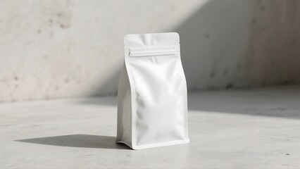 A blank standing 3D rendering pouch mockup