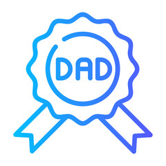 father's day badge icon