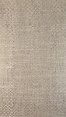 Beige Textured Woven Fabric Closeup Neutral Background Vertical View