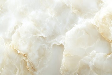 Translucent alabaster marble texture with intricate natural patterns reflecting light, showcasing elegant cream and beige tones, ideal for interior design or artistic applications