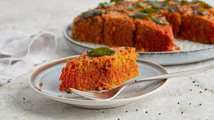 Dhokla Kichererbsenkuchen