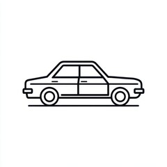 Obraz premium Car illustration side view vehicle design