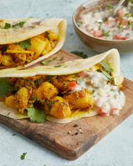 Dosa Pfannkuchen Kartoffeln
