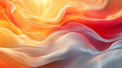 Obraz premium Abstract fabric flowing with vibrant colors, creating a dynamic visual experience.