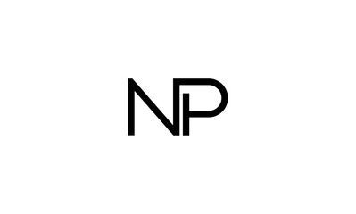 NP initial letters, monogram logo