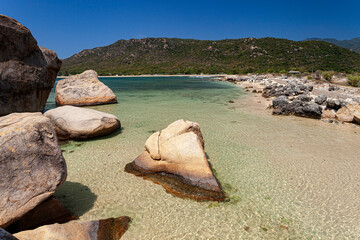 Rocky coast at Hang Rai,Nui Chua-National Park,Vinh Hy,Ninh Thuan province,Vietnam,Asia
