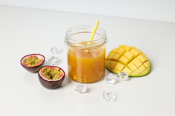 Concept of delicious and tasty exotic and tropical fruit