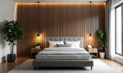Relaxing Bedroom Interior with Gentle Tones