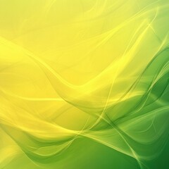 A green and yellow abstract background with smooth, flowing lines and a gradient effect.