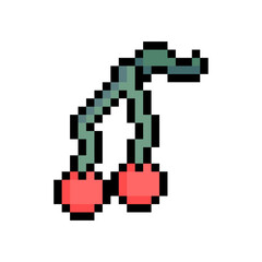 pixel art cherry