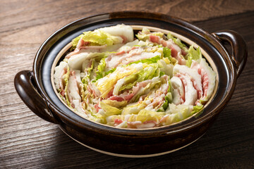 白菜と豚バラの重ね鍋