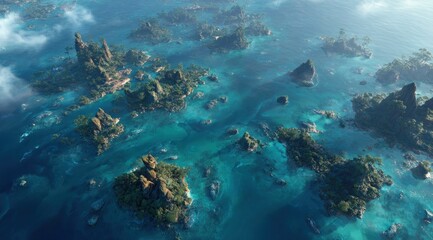 Tropical Islands in Turquoise Waters