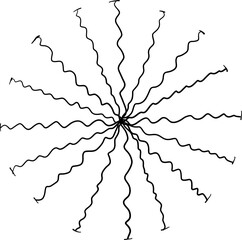Scribble Circle Hand Drawn Texture
