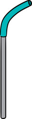 Illustration of stainless straw

