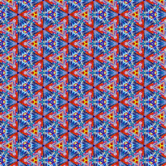 multicolor seamless watercolor geometry pattern for unique and elegant fabric printing purposes...
