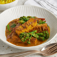 Kokosnuss Curry Tofu