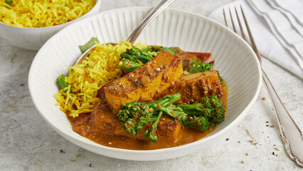 Kokosnuss Curry Tofu