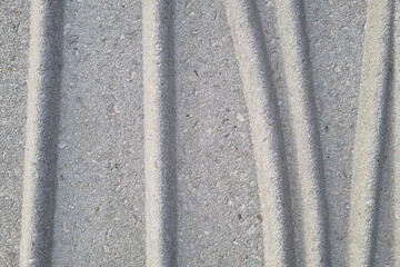 Abstract Gray Concrete Surface with Vertical Grooves - Textured Background for Design and Decor