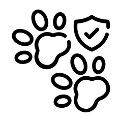 pet insurance Line Icon