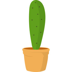 Cactus in Pot Illustration