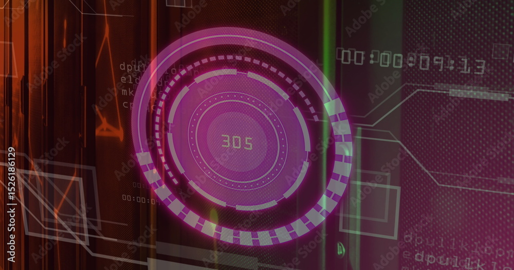 Poster image of scope scanning with data processing over server room