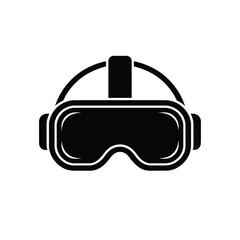 Obraz premium Virtual Reality Headset Icon Immersive Technology Symbol
