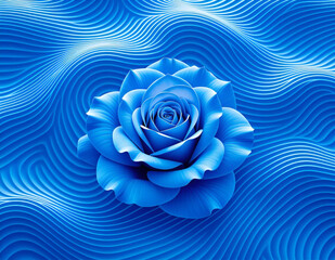 blue rose on a blue background | Blue Rose Vector Background | Abstract Blue Rose Background | 3D Blue Rose Vector | Elegant Blue Rose Vector background 