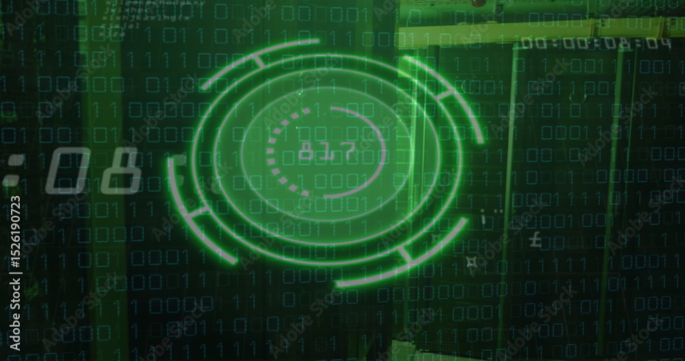 Poster image of scope scanning with data processing over server room