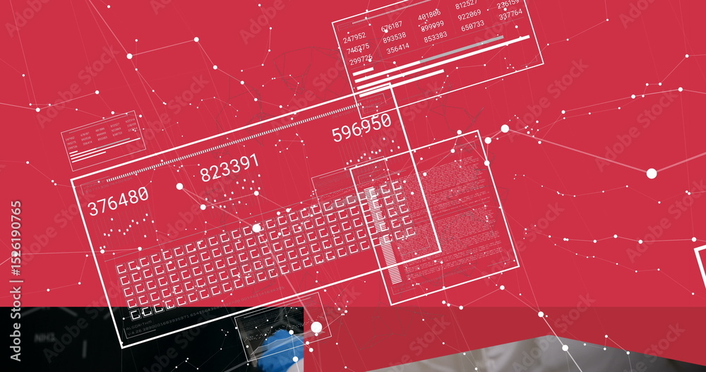 Poster image of network of connections over data processing