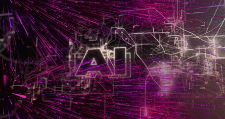 Image of ai text over shapes