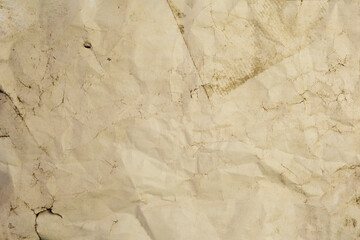 Old paper vintage texture surface for background. Recycle brown paper crumpled texture, Brown color recycled paper texture blank with copy space for text.