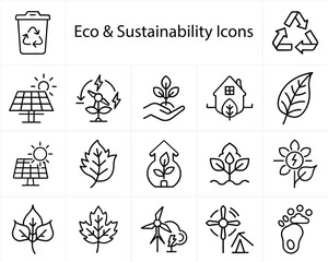 Eco & Sustainability Icons