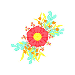 vector illustration of a flower in spring seasons