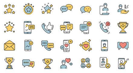 set of icons for web design