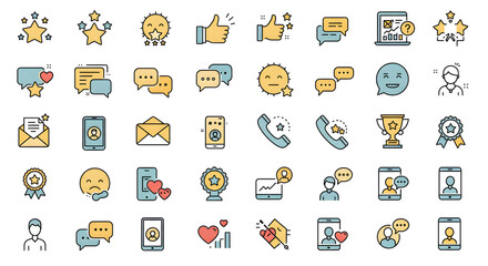 set of icons for web design
