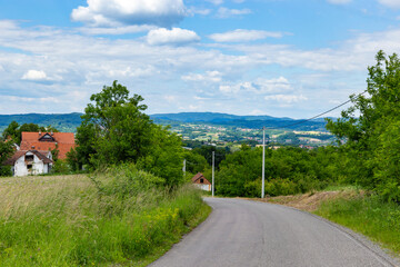 Villages in the hilly region of western Serbia.