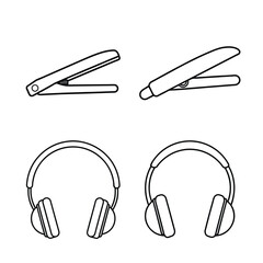Electric device line art bundle  