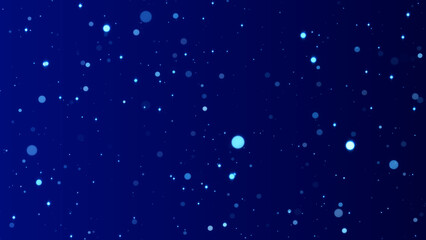 abstract dark luxury blue background with glitter shiny  bokeh lights and particles , holiday christmas new year background