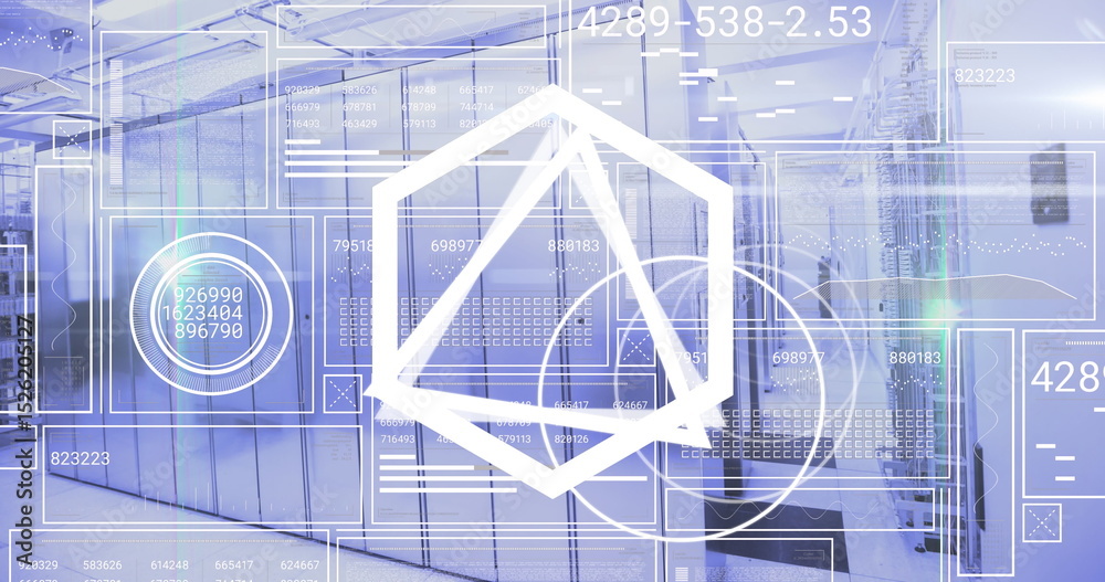 Poster image of data processing over computer servers